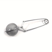 Stainless Steel Tea Infuser – Mesh ball filter with clamp.